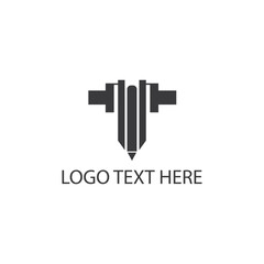 Letter t creative logo vector illustration design template