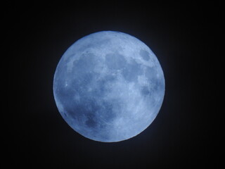 A full blue moon on Halloween
