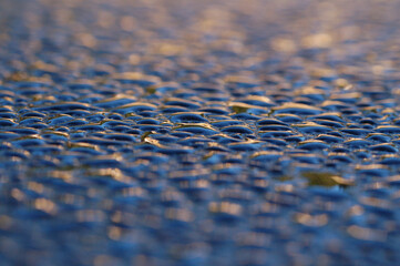 water droplets close-up structure to decorate the background