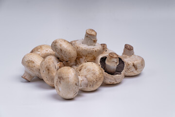 Mushroom Button isolated in white background