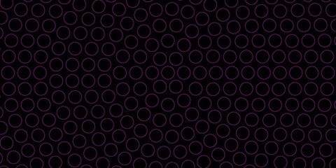 Fototapeta na wymiar Dark Purple vector background with bubbles.