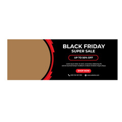 Creative concept Black Friday Sale Banner Template 