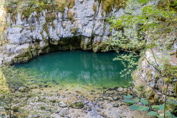 Discovery trail of Biel and the blue hole, Morez in the Jura