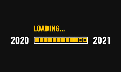 2021 loading progress bar, vector illustration