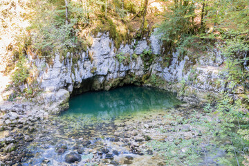 Discovery trail of Biel and the blue hole, Morez in the Jura