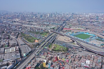 Fototapeta na wymiar Trébol de Caquetá - Lima, Perú