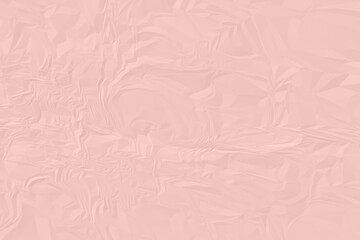 crumpled pink paper background close up ,3D illustration