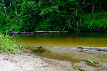 Fototapeta na wymiar Nature, landscape river bank