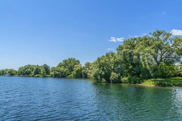 The beautiful Toronto Islands (Formerly Island of Hiawatha or Menecing). The islands are a popular recreational destination. Toronto, Ontario, Canada.