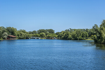 The beautiful Toronto Islands (Formerly Island of Hiawatha or Menecing). The islands are a popular recreational destination. Toronto, Ontario, Canada.
