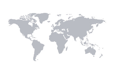 Plakat World map vector. Planet earth.