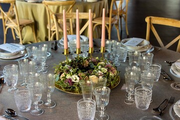 Wedding floral centerpiece
