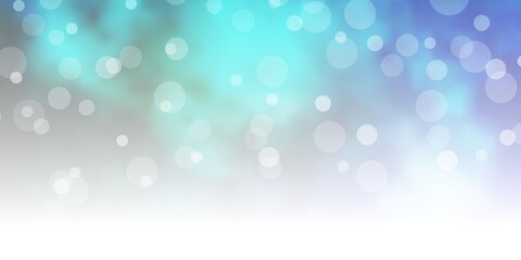 Light BLUE vector texture with circles.