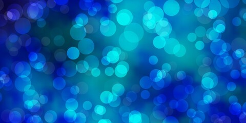 Light Pink, Blue vector background with bubbles.