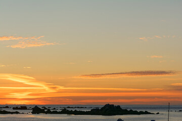 coucher de soleil en Bretagne