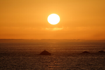 coucher de soleil en Bretagne