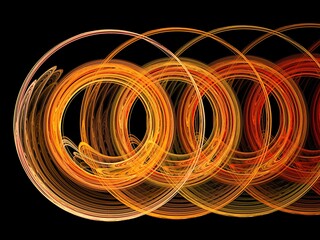 gold and yellow spiral