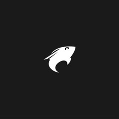 Fish logo For Animals template design in Vector illustration icon