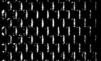 Rough, irregular texture composed of monochrome geometric elements. Overlay distressed grunge background. Abstract vector illustration. Isolated on white background. EPS10