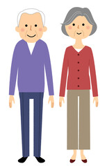 老夫婦 　シニアカップル　高齢者