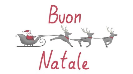 Buon Natale animazione. - Powered by Adobe