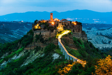 View of Civita di Bagnoregio, Lazio, Italy