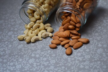 Cashew and almonds dry fruits