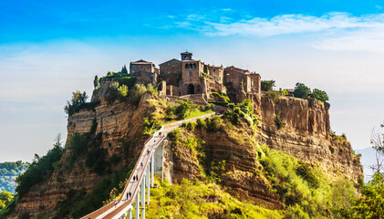 View of Civita di Bagnoregio, Lazio, Italy