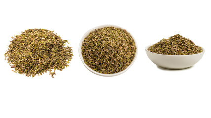 Oregano isolated on white background.