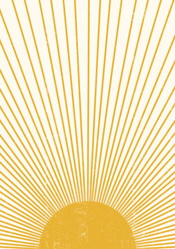 Abstract  Sun print boho minimalist printable wall art