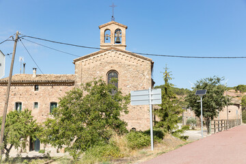 the new church (Argençola) in Santa Maria Del Cami town, province of Barcelona, Catalonia, Spain