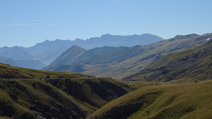 beautiful view of the spanish pyrenees mountains