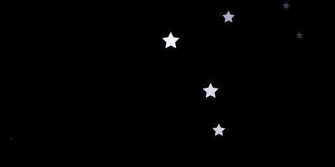 Dark Blue, Green vector template with neon stars.