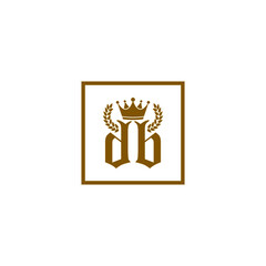 Letter db Logo icon isolated on white background