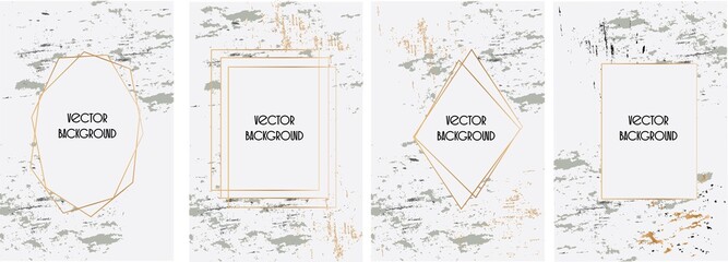  Set of vector abstract universal background with copy space for text