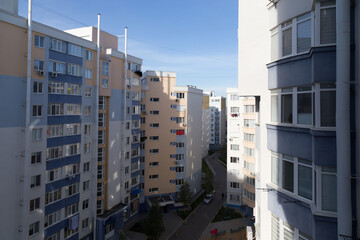 Development of new modern apartment building.
