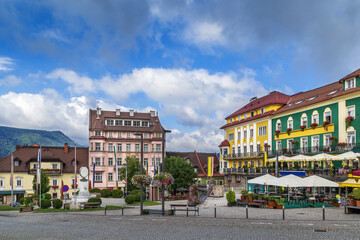 Fototapeta na wymiar Main square in Mariazell, Austria