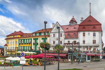 Main square in Mariazell, Austria