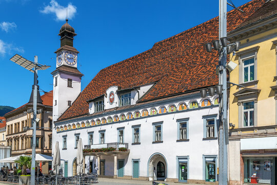 Main street in Leoben, Austria