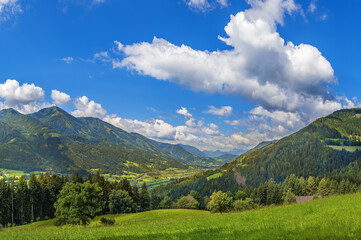 landscape in Styria, Austria