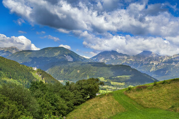 Fototapeta na wymiar View of Alps mountain, Styria, Austria