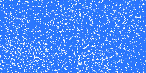 Obraz premium Blue banner with snow. Vector illustration of winter background, banner, blanks for winter, new year, christmas design