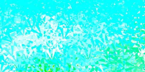 Fototapeta na wymiar Light blue, green vector background with polygonal forms.