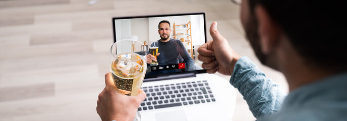 Online Virtual Beer Drinking Party