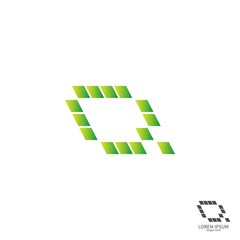 Letter Q  square logo icon concept design
