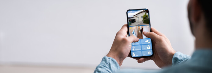 Smart Home CCTV Security On Mobile Phone
