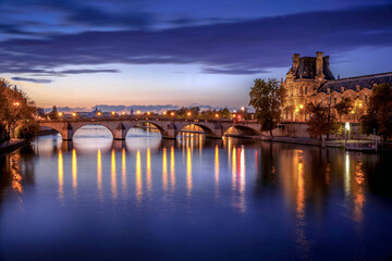 Naklejka premium Pont Royal - sunset in Paris