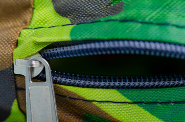 Khaki cloth texture texture fabric zipper background