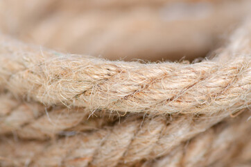 Brown rope string knot texture material background