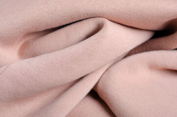 Brown textile warm cloth fabric macro background